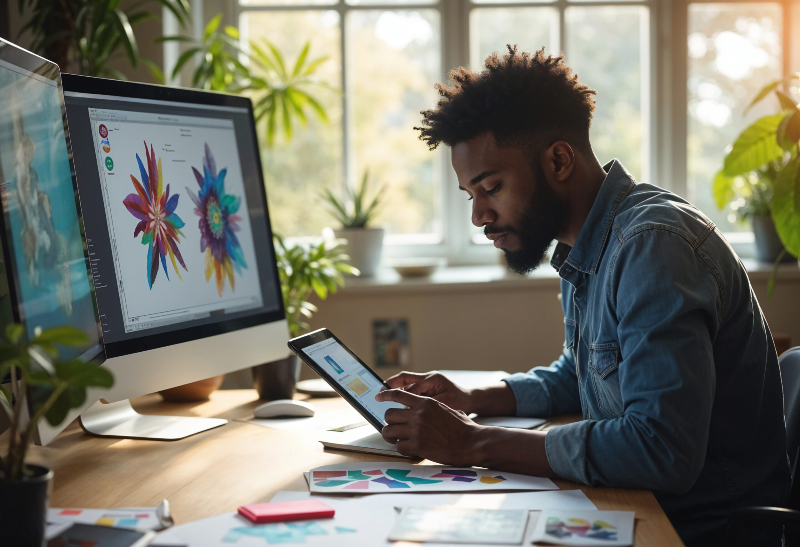 person-doing-their-graphic-design-job